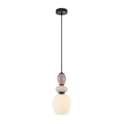 Pakabinamas šviestuvas Altra 1xE27 Juoda, Rožinė (PND-36787-1C-BK-WH)