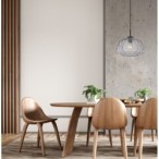 Pakabinamas šviestuvas Antita 1xE27 Juoda, Pilka (PND-3644-1-BK-SG)