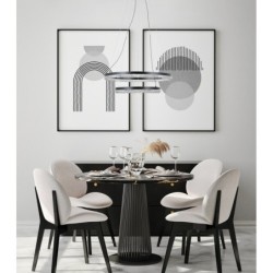Pakabinamas šviestuvas Barlo LED 36W 3000, 4000, 6000K Juoda (PND-34526-2L-BK)