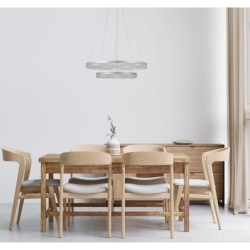 Pakabinamas šviestuvas Barlo LED 36W 3000, 4000, 6000K Sidabro (PND-34526-2L-SILV)
