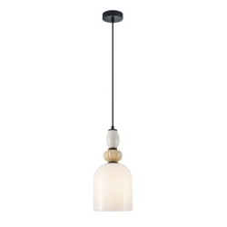 Pakabinamas šviestuvas Bonata 1xE27 Juoda, Geltona, Smėlio, Balta, Pilka (PND-36573-1B-BK-WH)