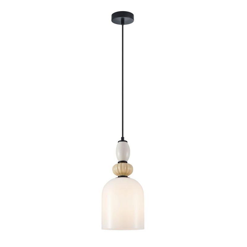 Pakabinamas šviestuvas Bonata 1xE27 Juoda, Geltona, Smėlio, Balta, Pilka (PND-36573-1B-BK-WH)