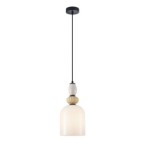 Pakabinamas šviestuvas Bonata 1xE27 Juoda, Geltona, Smėlio, Balta, Pilka (PND-36573-1B-BK-WH)