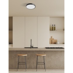 Lubinis šviestuvas Botta LED 24W 2800, 4000, 6000K Juoda (PLF-63746-M-BK)