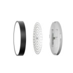 Lubinis šviestuvas Botta LED 24W 2800, 4000, 6000K Juoda (PLF-63746-M-BK)