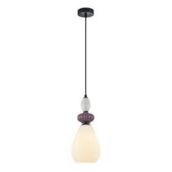 Pakabinamas šviestuvas Domali 1xE27 Juoda, Pilka, Violetinė (PND-36816-1C-BK-WH)
