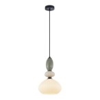 Pakabinamas šviestuvas Domali 1xE27 Pilka (PND-36816-1E-BK-WH)