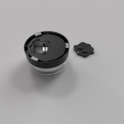 Lubinis šviestuvas Enios LED 9W 2800, 4000, 6000K Juoda (PLF-63829-BK)
