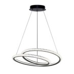 Pakabinamas šviestuvas Kortia LED 35W 3000, 4000, 6000K Juoda (PND-64873-BK)