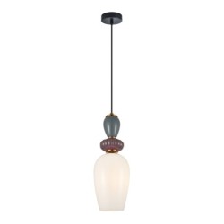 Pakabinamas šviestuvas Martelo 1xE27 Aukso, Žalvario, Mėlyna, Rožinė, Violetinė (PND-36545-1A-GD-WH)