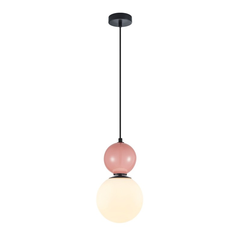 Pakabinamas šviestuvas Mastal 1xE27 Juoda, Rožinė (PND-36603-1M-BK-PK)