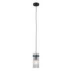 Pakabinamas šviestuvas Merto 1xE14 Juoda (PND-40930-1A-BK)