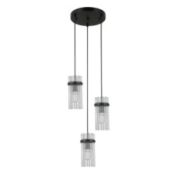 Pakabinamas šviestuvas Merto 3xE14 Juoda (PND-40930-3A-BK)