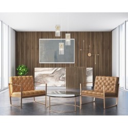 Pakabinamas šviestuvas Merto 3xE14 Aukso (PND-40930-3A-GD)