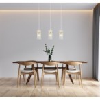 Pakabinamas šviestuvas Merto 3xE14 Aukso (PND-40930-3B-GD)