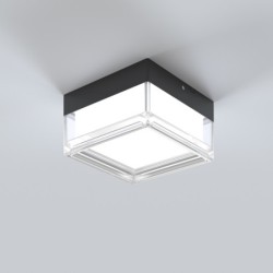 Lubinis šviestuvas Nefis LED 9W 2800, 4000, 6000K Juoda (PLF-53628-BK)