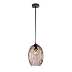 Pakabinamas šviestuvas Novala 1xE27 Juoda (PND-3031-1-BK-CF)