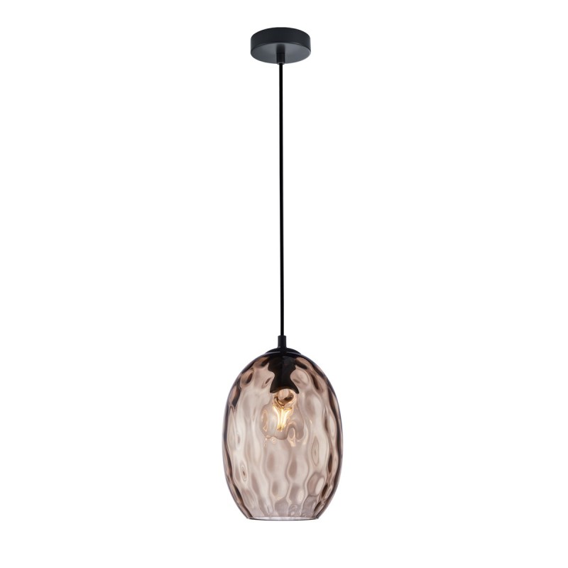 Pakabinamas šviestuvas Novala 1xE27 Juoda (PND-3031-1-BK-CF)