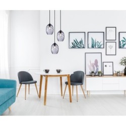 Pakabinamas šviestuvas Novala 3xE27 Juoda (PND-3031-3A-BK-SG)