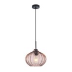 Pakabinamas šviestuvas Pansol 1xE27 Juoda (PND-2940-1S-BK-CF)