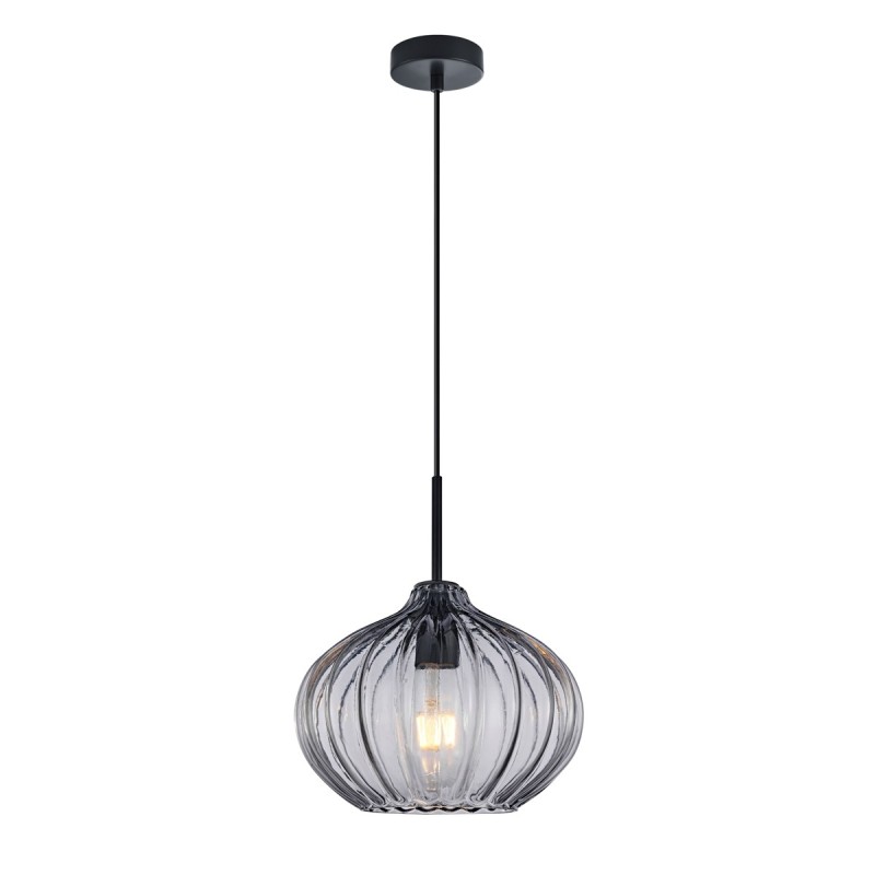 Pakabinamas šviestuvas Pansol 1xE27 Juoda (PND-2940-1S-BK-SG2)