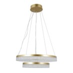 Pakabinamas šviestuvas Pantal LED 36W 3000, 4000, 6000K Aukso (PND-34533-2L-GD)