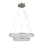 Pakabinamas šviestuvas Pantal LED 36W 3000, 4000, 6000K Sidabro (PND-34533-2L-SILV)