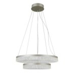 Pakabinamas šviestuvas Pantal LED 36W 3000, 4000, 6000K Sidabro (PND-34533-2L-SILV)