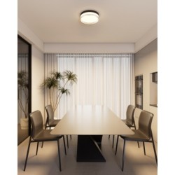 Lubinis šviestuvas Rilta LED 24W 2800, 4000, 6000K Juoda (PLF-73527-M-BK)
