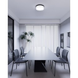 Lubinis šviestuvas Rilta LED 24W 2800, 4000, 6000K Juoda (PLF-73527-M-BK)