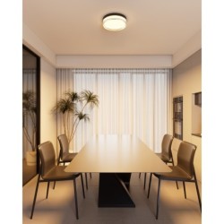 Lubinis šviestuvas Rilta LED 24W 2800, 4000, 6000K Juoda (PLF-73527-M-BK)