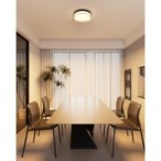 Lubinis šviestuvas Rilta LED 24W 2800, 4000, 6000K Juoda (PLF-73527-M-BK)