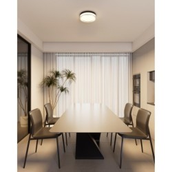 Lubinis šviestuvas Rilta LED 18W 2800, 4000, 6000K Juoda (PLF-73527-S-BK)