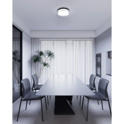 Lubinis šviestuvas Rilta LED 18W 2800, 4000, 6000K Juoda (PLF-73527-S-BK)