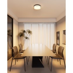 Lubinis šviestuvas Rilta LED 18W 2800, 4000, 6000K Juoda (PLF-73527-S-BK)