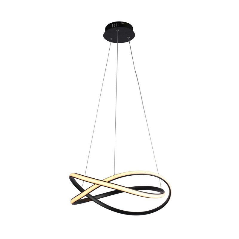 Pakabinamas šviestuvas Rumio LED 40W 3000, 4000, 6000K Juoda (PND-23917-BK)