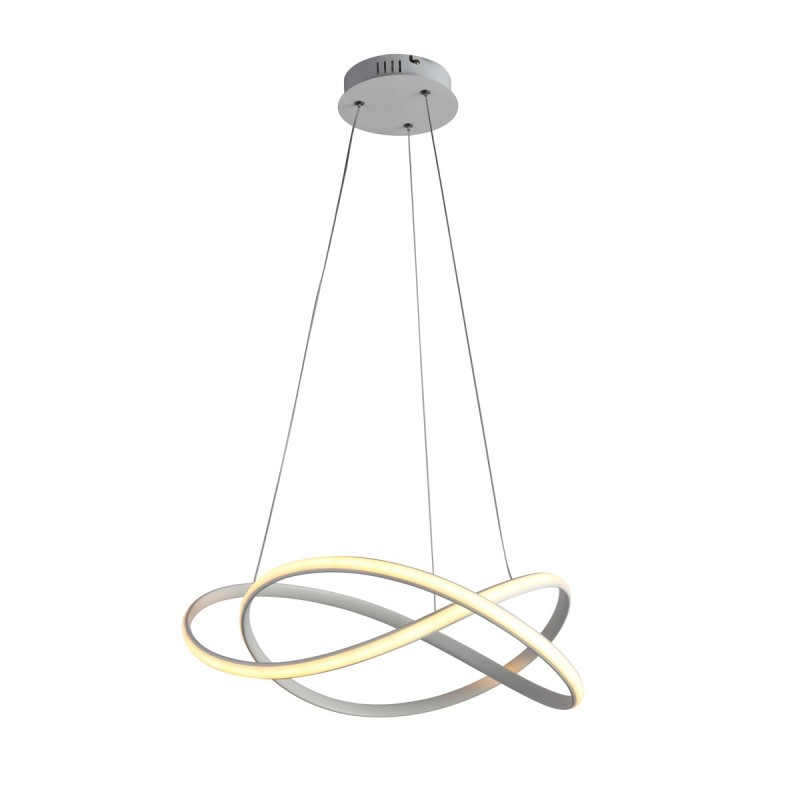 Pakabinamas šviestuvas Rumio LED 40W 3000, 4000, 6000K Balta (PND-23917-WH)