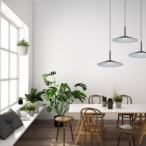 Pakabinamas šviestuvas Sardena LED 9W 3000, 4000, 6000K Juoda (PND-01510-S-BK)
