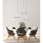 Pakabinamas šviestuvas Sardena LED 9W 3000, 4000, 6000K Balta (PND-01510-S-WH)