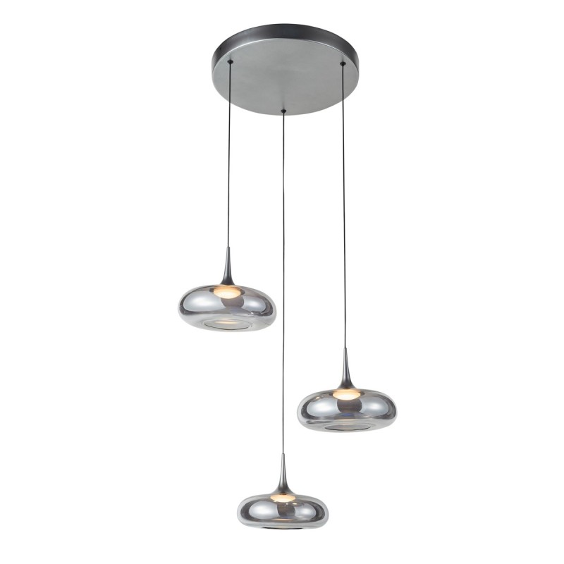 Pakabinamas šviestuvas Tenele LED 21W 3000K Sidabro (PND-24028-3A-SILV)