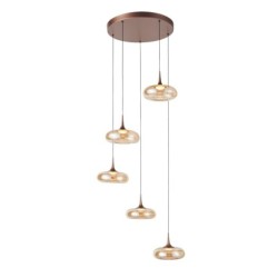 Pakabinamas šviestuvas Tenele LED 35W 3000K Vario (PND-24028-5A-COPP)