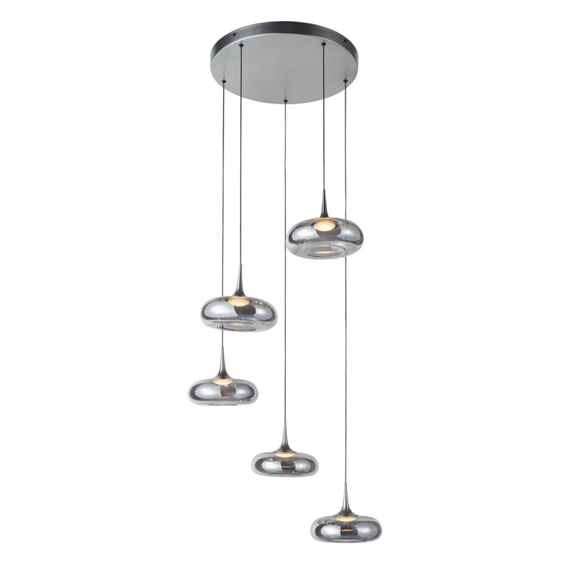 Pakabinamas šviestuvas Tenele LED 35W 3000K Sidabro (PND-24028-5A-SILV)