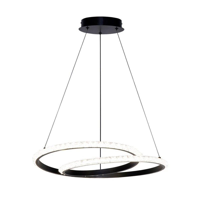 Pakabinamas šviestuvas Zalto LED 32W 3000, 4000, 6000K Juoda (PND-12436-BK)