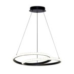 Pakabinamas šviestuvas Zalto LED 32W 3000, 4000, 6000K Juoda (PND-12436-BK)
