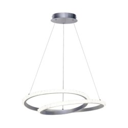 Pakabinamas šviestuvas Zalto LED 32W 3000, 4000, 6000K Sidabro (PND-12436-SILV)
