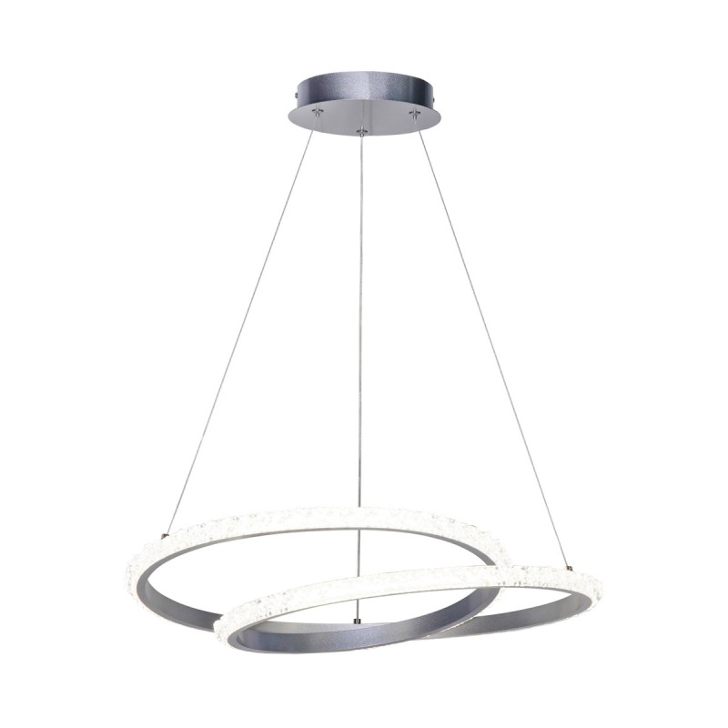 Pakabinamas šviestuvas Zalto LED 32W 3000, 4000, 6000K Sidabro (PND-12436-SILV)