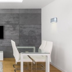 Sieninis šviestuvas Kaunas G9 1x MAX 10W (Braižyto Aliuminio)