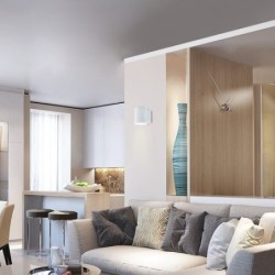 Sieninis šviestuvas Kaunas G9 1x MAX 10W (Matinė Balta)