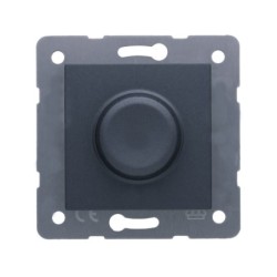 LED SMART reguliatorius - dimeris NOVELLA Antracito (be rėmelio)