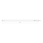 25x LED lempa T8 G13 PREMIUM LED 23W 3700lm 4000K 150cm 5 m. garantija